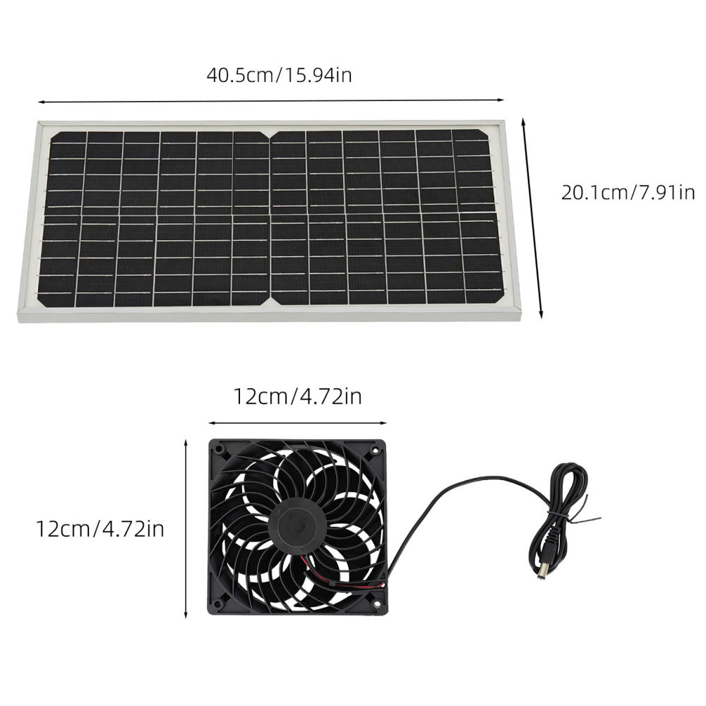 16W Sun Power Doppel-Abluftven – Outdoor Power Tool Kit Bewertung und Preis