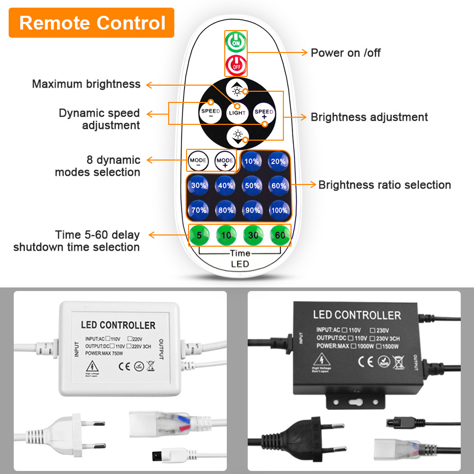 LED-Neonstreifen, 220 V, 2835, – Outdoor Power Strip Weatherproof Bewertung und Preis